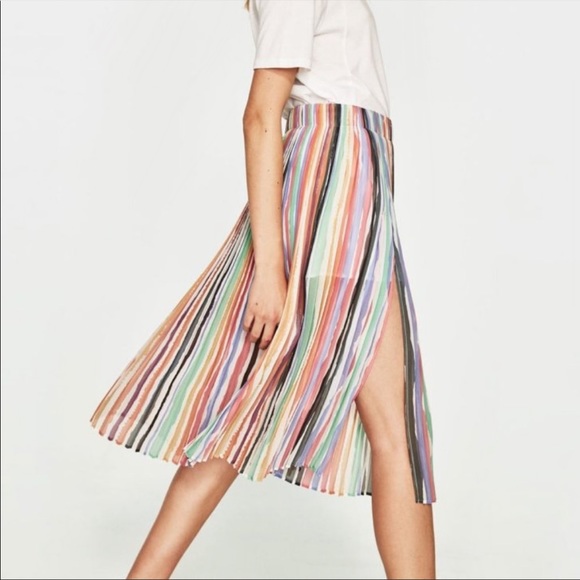 Pleated multicolor skirt - Picture 3 of 3